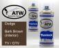 Preview: Dodge, Bark Brown (Interior), TV / GTV: 400ml Sprühdose + 400ml Klarlack - Set, von ATW Autoteile West.